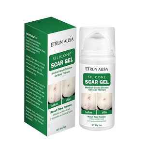 ETRUN ALISA Marque privée <span class=keywords><strong>Gel</strong></span> en <span class=keywords><strong>silicone</strong></span> pour enlever les cicatrices anciennes et nouvelles cicatrices d'acné <span class=keywords><strong>Gel</strong></span> topique lisse pour éliminer l'acné pour les soins de la peau - Product Image 1