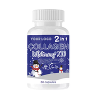 Capsules de collagène blanchissantes OEM Marque Privée Peptides de collagène marin au glutathion et à la vitamine C pour l'éclaircissement de la peau et l'anti-âge