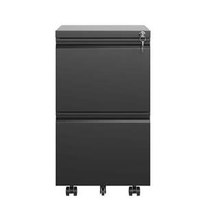 DB 2-ลิ้นชักตู้เก็บเอกสารมือถือโลหะประกอบอย่างเต็มที่ล็อคตู้เก็บเอกสารสำหรับแขวนตามกฎหมาย/ตัวอักษร/ขนาด A4สำหรับเวิร์คช็อป - Product Image 2