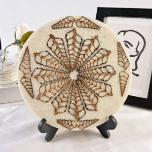 Disque de Fossile Naturel Poli, Plaque d'Ammonite, Cristal de Guérison, Décoration d'Intérieur, Pierre de Reiki, Ornement de Bureau, Vente en Gros - Product Image 1