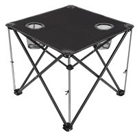 Table pliante pliante de pique-nique de camping Oxford légère et portable pour l'extérieur, sac à main de table pliante ultra-légère à hauteur réglable