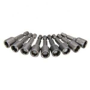 Juego de Llaves de Impacto Magnéticas, Métricas de 6 mm a 19 mm, Adaptador de Broca Hexagonal de 6,35 mm, ST-PTA003 Magn - Product Image 1