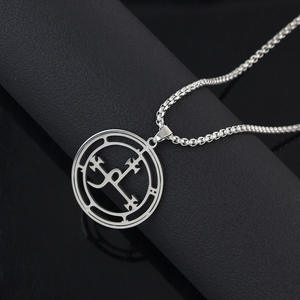 क्लासिक स्टेनलेस स्टील सेंट बेनेडिक्ट हार जेसस क्रॉस पेलेंट हार धर्म कैथोलिक एमुलेट गहने - Product Image 3