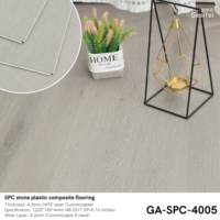 Plancher en vinyle PVC LVT/SPC à grain de bois gris, planches à emboîtement, imperméable, antidérapant, pour hôpital, école, intérieur