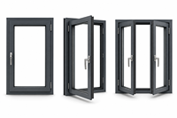 Fournisseur de fenêtres à battants en aluminium, double vitrage, certifiées CE, revêtement poudré, moustiquaire, étanches, ouverture vers l'extérieur