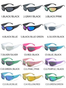 Occhiali da Sole Sportivi Personalizzati 2026 di Alta Qualità, Stile Vintage <span class=keywords><strong>Cat</strong></span> <span class=keywords><strong>Eye</strong></span> per Uomo e Donna, Occhiali da Festa Y2K - Product Image 4