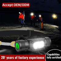 USB-Aufladbare Kopf-LED-Lampe 5 LED Stirnlampe Taschenlampe für Kopf-Camping Outdoor-Kopfleuchte LED-Stirnlampe