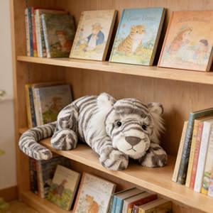 Boneka Plush Sacha Snow Tiger Jelly Catt Baru Grosir 46cm - Mainan Boneka Isi Dakron Laris untuk Hadiah Ulang Tahun Anak - Product Image 1