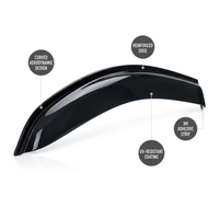 Protectores de Lluvia para Ventanas Negros para Chevy Tahoe y GMC Yukon 2021-2026, 4 Piezas, Visores Laterales Adhesivos, Deflectores de Ventilación, Parasoles para Sol y Lluvia