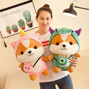 En Existencia, Peluche de <span class=keywords><strong>Ardilla</strong></span> Shiba Inu, Almohada de Peluche Suave, Muñeco de Peluche Kawaii, Lindos Juguetes de Peluche de <span class=keywords><strong>Ardilla</strong></span> - Product Image 4