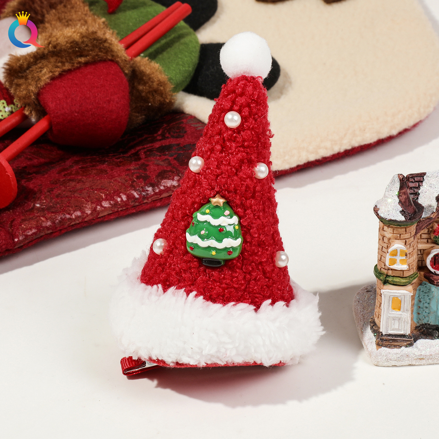 Red Christmas tree Duck Clip
