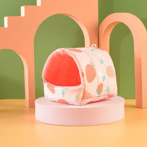 Nido de hámster de algodón de lujo, bonita mascota de felpa gruesa de invierno, pequeñas casas para mascotas, nido de conejo de calamar con castañas para pájaros, uso en invierno - Product Image 5