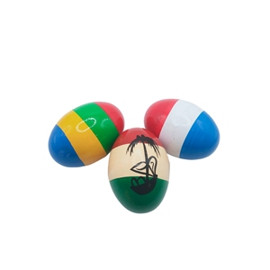 Ensemble de hochets à œufs en bois colorés Orff, très demandés, jouets musicaux d'éveil pour l'éducation précoce des enfants - Product Image 4