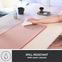 Grand tapis de souris en caoutchouc avec repose-poignets pour le bureau et les jeux, design de logo personnalisé, antidérapant, imperméable, tapis de bureau pour ordinateur, tapis de clavier