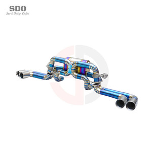 Système d'échappement Catback de réglage pour <span class=keywords><strong>Ferrari</strong></span> 360 F360 3.6 2003-2005 Tuyaux d'échappement en titane d'échappement Systèmes de silencieux sous vide - Product Image 2