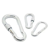 Jsun Boucle de sécurité ergonomique avec écrou, mousqueton de sécurité pour l'escalade, boucle à ressort de type gourde, boucle pour laisse de chien