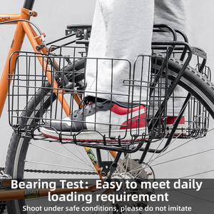 ROCKBROS Wholesale <strong>Front</strong> <strong>Bike</strong> Foldable <strong>Basket</strong> Heavy Wire Other Bicycle Parts <strong>Basket</strong> <strong>for</strong> <strong>Bike</strong> Bicycle <strong>Basket</strong> - Product Image 4