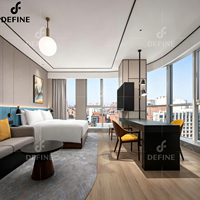 Ensemble de meubles de chambre d'hôtel de luxe cinq étoiles, lits king-size et queen-size, ensembles de chambres modernes, meubles d'hôtel sur mesure pour usage commercial