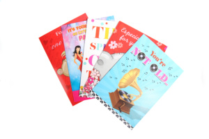 高品質カスタム印刷可能音楽ギフトカード、特別な音楽3Dデザイン封筒付き、CMYK印刷、クリエイティブな音楽ギフトカード - Product Image 2