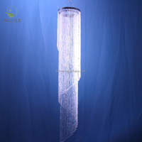 Rideau de perles de cristal acrylique pour mariage Plafond suspendu Hôtel Salle de banquet Décoration de scène Décorations de plafond de mariage
