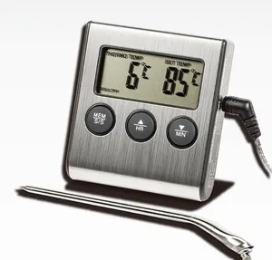 Forno Digital Resistente Ao Calor Com Sonda De Aço Inoxidável Cozinha Cozinhar Churrasco Doces Fumante Termômetro