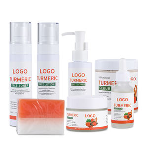 Private Label OEM Corrector Face Cream with Kojic Acid & Ginseng Jojoba Oil Lightening Anti-Wrinkle Turmeric Skin Care Set - Product Image 1