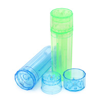 2025 Logo personnalisé Slim Cigarette Maker Rouleau Herb Grinder Tube Manuel En Plastique Accessoire De Stockage pour Fumer Briquets