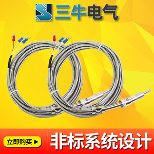 Pt100 Temperature Sensor WZPM -200 To 600 Celsius Wire Leads Platinum Resistance Thermometer A Tolerance Level - Product Image 2