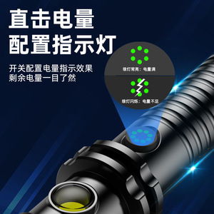 Linterna Spike Club de Alta Intensidad LED Recargable, Luz de Patrulla de Autodefensa con Carga USB para Uso en Exteriores - Product Image 4