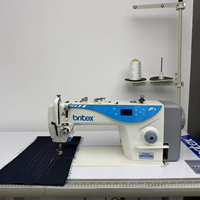 Nouvelle conception BR-F7-D2 Machine à coudre industrielle à point droit à entraînement direct haute vitesse avec coupe-fil et moteur servo, qualité stable