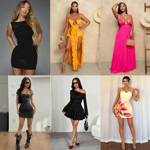 Venta al por Mayor de Vestidos Largos Maxi para Mujer, Vestidos de Noche, Estilos Variados, Fardos Surtidos, Entrega Aleatoria - Product Image 3