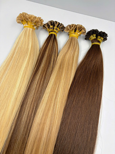 Extensiones de Cabello Humano I-Tip Remy Liso Doble Trama con Adhesión de Queratina Colores Naturales - Product Image 6