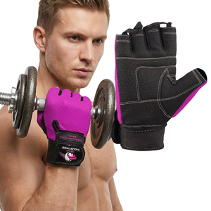 Guantes Deportivos Unisex de Alta Calidad a Precio de Fábrica, Cómodos, Duraderos, de Cuero, con Cierre de Gancho y Bucle Antideslizante, para Gimnasio y Ciclismo - Product Image 1