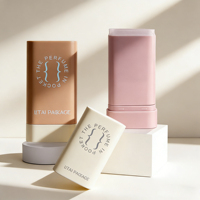 Vente en gros de contenants vides pour bâtonnets de blush de 20 g, emballages cosmétiques ovales, bâtonnets de déodorant à visser, contenants pour bâtonnets de crème solaire
