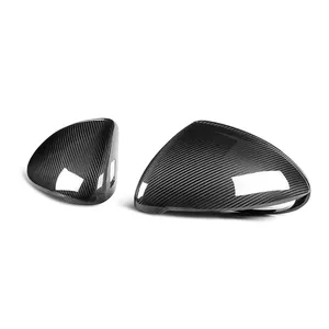 Coques de rétroviseurs en fibre de carbone véritable brillante pour Porsche Cayenne 958.2 2015-2016, style OEM, remplacement direct - Product Image 3