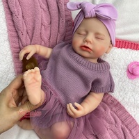 Poupée Bébé Reborn Souple en Silicone Solide de 18 Pouces, Vente en Gros, Direct Usine, Poupées Nouveau-né Réalistes et Lestées, Cadeau, Faible MOQ, Vente en Gros