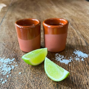 Vaso de Licor de Cerámica Roja Mexicana, Pequeño, sin Asa, para Tequila, Taza de Cerámica, Copas de Vino - Product Image 2