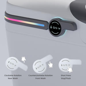 <span class=keywords><strong>Toilette</strong></span> intelligente Fonction de parfum Commande vocale Mise à niveau de luxe avec lumières LED de couleur <span class=keywords><strong>Toilette</strong></span> automatique montée au sol - Product Image 3