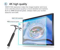 Prix d'usine 86 98 pouces écran tactile logiciel multilingue Lcd Smart Tv tableau blanc interactif