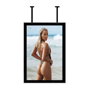 Suspension murale double face en aluminium LED magnétique pour vitrine immobilière Panneau d'affichage A0A1A2A3B0B1B2B3 pour publicité réelle - Product Image 2