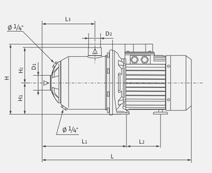 Pompe centrifuge horizontale multi-étages haute pression MHI en acier inoxydable pour irrigation domestique, avec moteur AC 50Hz - Product Image 6