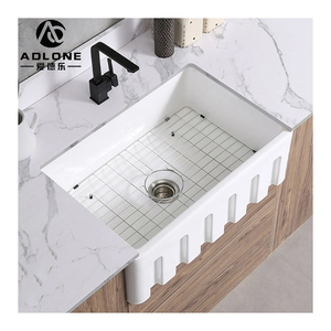 อ่างล้างจานเซรามิกใต้304สแตนเลสแบบมีที่คว่ำจานบนพื้นผิวนาโนหินอ่อน - Product Image 6