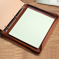 Ensemble de classeurs suspendus professionnels personnalisés pour entreprise, classeur de présentation à 3 anneaux, organiseur de documents à fermeture éclair, porte-documents pour tablette