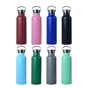 <span class=keywords><strong>Bouteille</strong></span> d'eau personnalisée avec logo, 750 ml, double paroi, large ouverture, sport, acier inoxydable, isolée sous vide, avec couvercles - Product Image 4