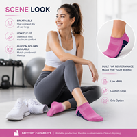 Chaussettes de sport basses en maille respirantes avec soutien de la voûte plantaire, personnalisables avec logo, faible MOQ, pour la course, la gym, l'entraînement, le tennis, décontractées, pour hommes et femmes