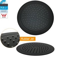 Sortie d'usine Système de douche de salle de bain Acier inoxydable noir mat Ensemble de colonne de douche à effet pluie à 2 fonctions à eau froide