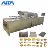 Chaîne de production de gâteaux entièrement automatique commerciale, machine de production de gâteaux de pointe, machine à gâteaux