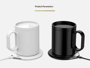 Smart Usb Powered <b>Plastic</b> 55 Degree Holder Milk Heater Coaster Set Tea Mug Gift Coffee Automatic Insulation <b>Cup</b> - Product Image 6