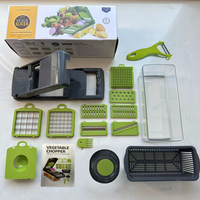 Alat dapur tahan lama 16 buah/set, pengiris buah & sayuran multifungsi