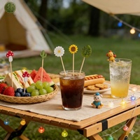 Brochetas de Bambú de 4.7 Pulgadas para Cócteles, Aperitivos, Frutas, con Logotipo Personalizado, Brochetas Desechables de Bambú Natural, Aptas para Alimentos